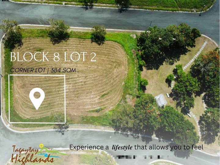 365 Sqm Corner Lot for sale in Tagaytay Highlands