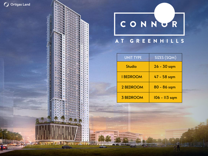 Connor at Greenhills 1BR Residential Condominium For Sale