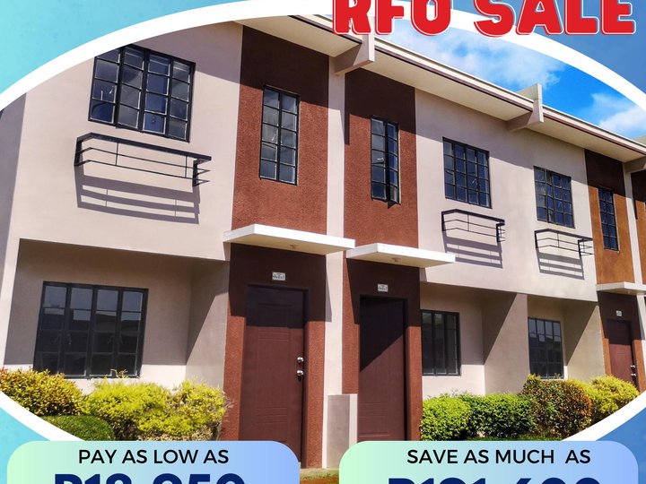 RFO 2-bedroom Townhouse for Sale in Bacolod Negros Occidental