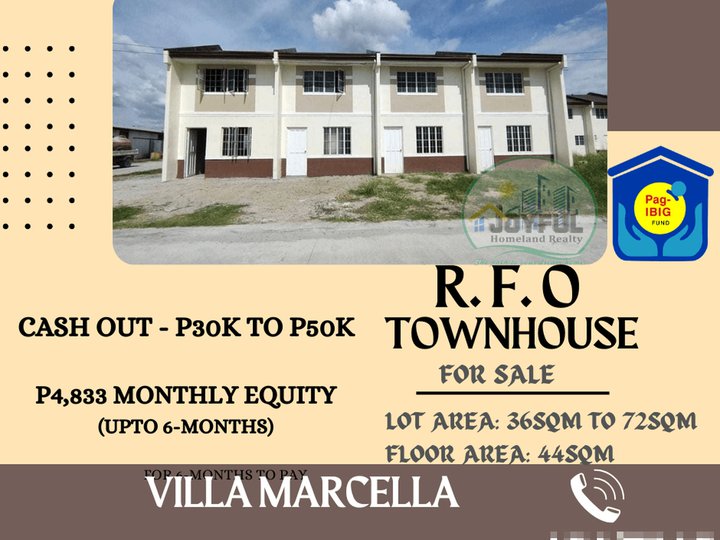 RFO House and lot in San Rafael Bulacan super baba ng downpayment