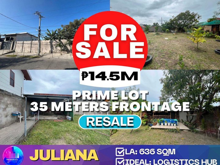 Prime Lot with 35 meters frontage ideal for warehouse and logistics hub for Sale in CSF Pampanga