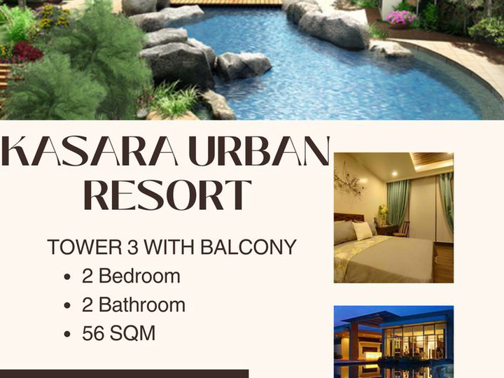 56.00 sqm 2-bedroom Condo For Sale in Pasig Metro Manila