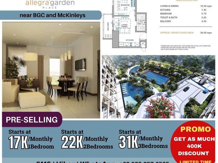 Affordable Pre-selling studio unit near BGC and McKinley