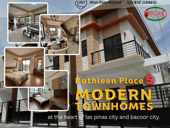 Pre-selling 3-bedroom, 2 Bathroom, Townhouse For Sale in Bacoor Cavite