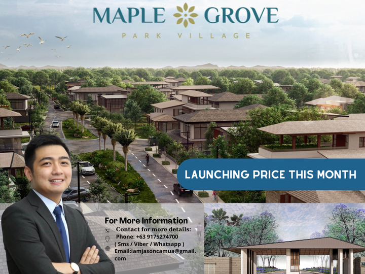 Maple Grove Park Village by Megaworld | Ultra High End Residential Lot