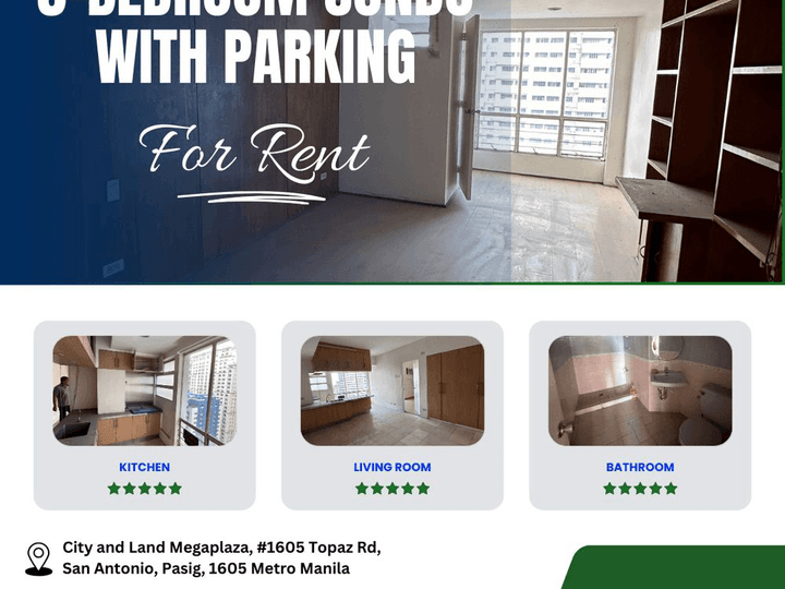 Spacious 3-Bedroom Condo with Parking for Lease  Prime Location in Ortigas CBD!