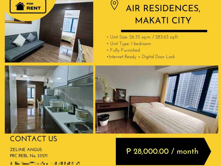 Fully Furnished 1-bedroom Condo For Rent in Makati