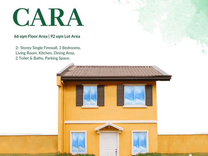 3BR HOUSE AND LOT FOR SALE IN BACOLOD - CARA RFO UNIT