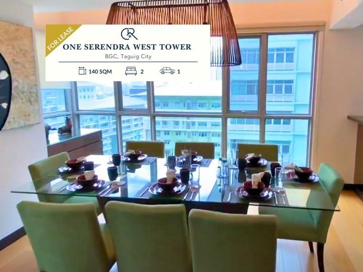 For Lease 2 Bedroom (2BR) | Fully Furnished Condo Unit at One Serendra West Tower, BGC Taguig