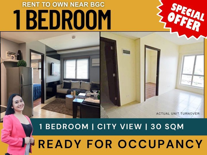 Move In Ready 1 bedroom Low Monthly Rent to Own Condo Near BGC The Rochester Garden, Pasig