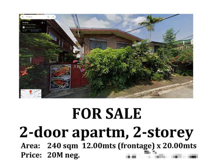 two-door apartment, two-storey