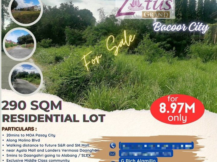 290 sqm Residential Lot in Bacoor City