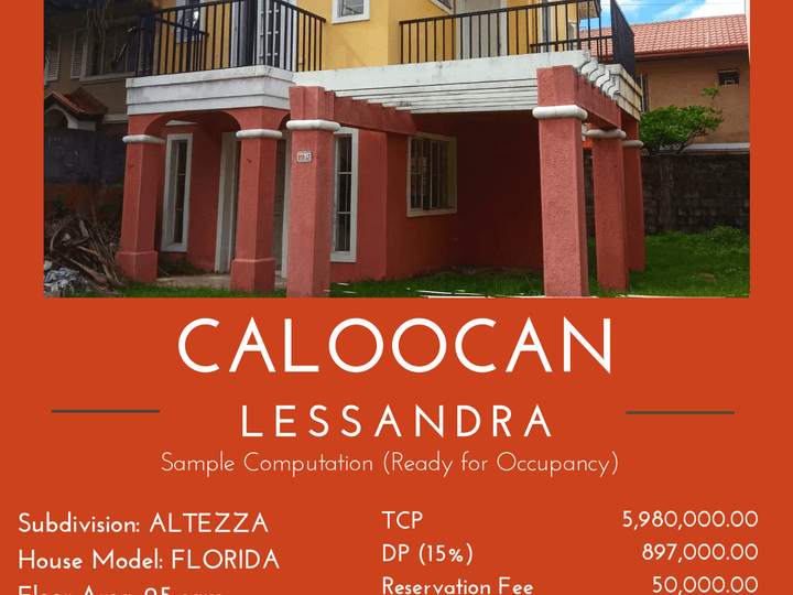 READY FOR OCCUPANCY IN CALOOCAN AND VALENZUELA