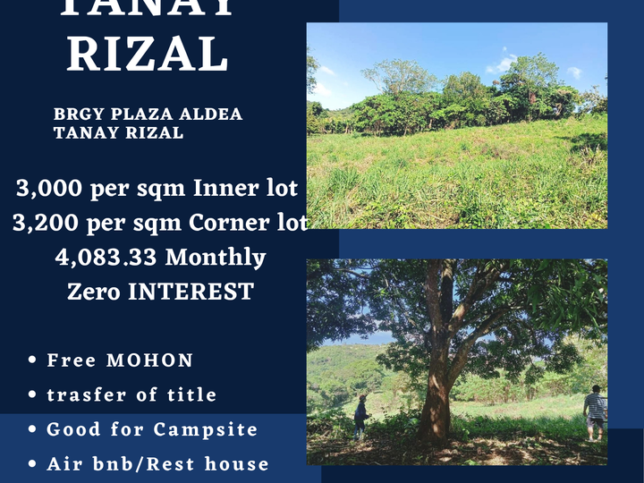 FARM LOT FOR SALE  AT TANAY RIZAL