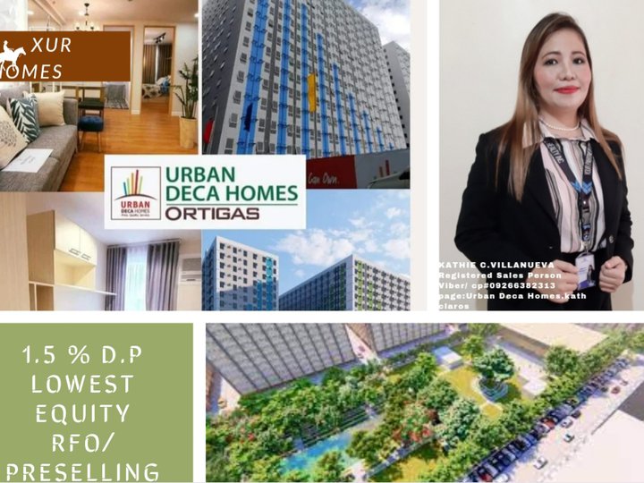 30.60 sqm 2-bedroom Condo For Sale in Ortigas Pasig Metro Manila