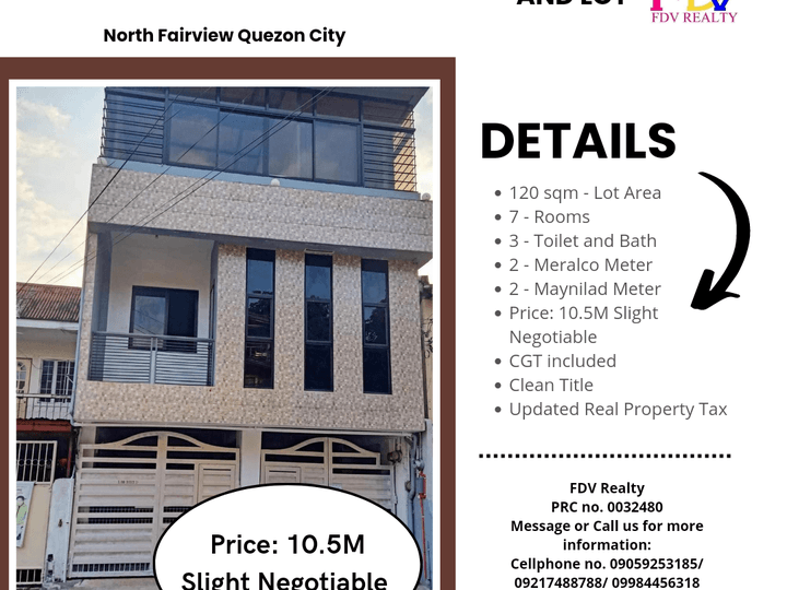 7-bedroom House For Sale in Fairview Quezon City / QC Metro Manila