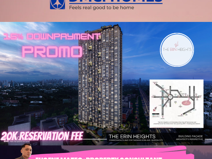 2 Bedroom Condo For Sale in Tandang Sora Quezon City 15%DP PROMO