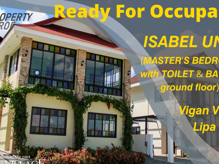 Ready For Occupancy unit in Lipa City
