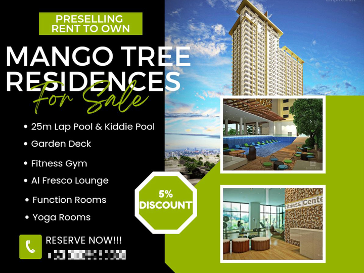 17k Monthly 1br Preselling Condo in San Juan Mango Tree Residences
