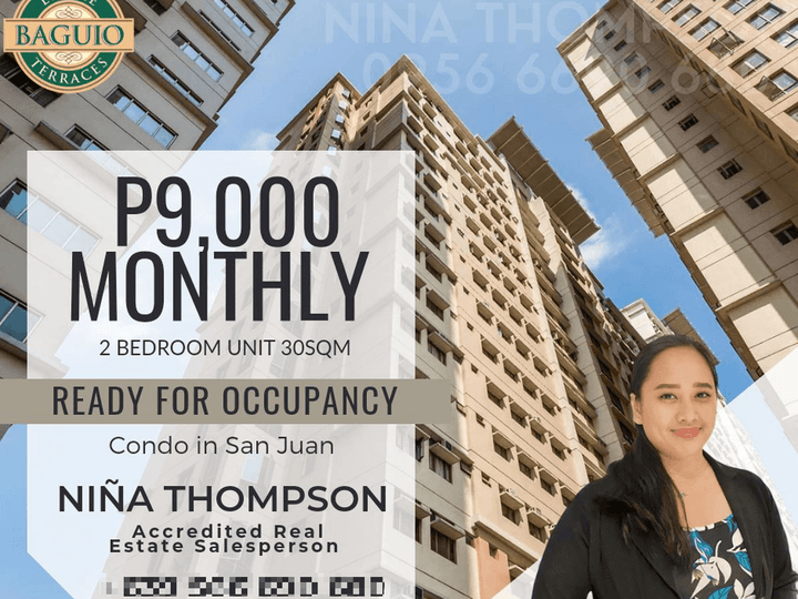 PAG-IBIG CONDO | 2-BR at 9K MONTHLY PROMO near GREENHILLS/CUBAO/QUEZON