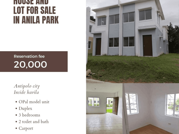 3 bedrooms duplex house for sale in antipolo rizal