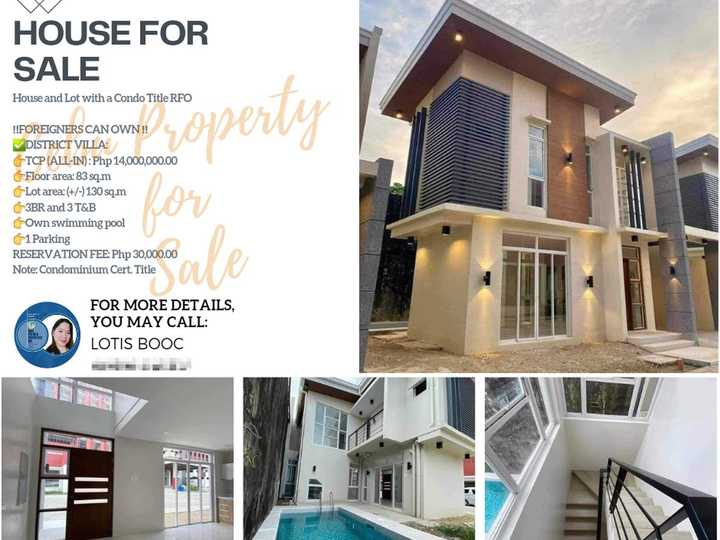 132.00 sqm 3-bedroom Condo House For Sale in Agus Lapu-Lapu Cebu