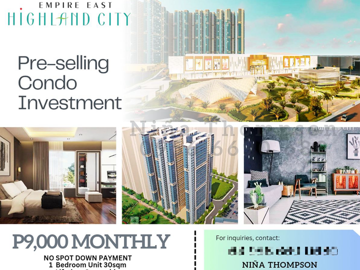 9K MONTHLY 1BR NO DOWNPAYMENT BIG DISCOUNTS Condo Pre-selling