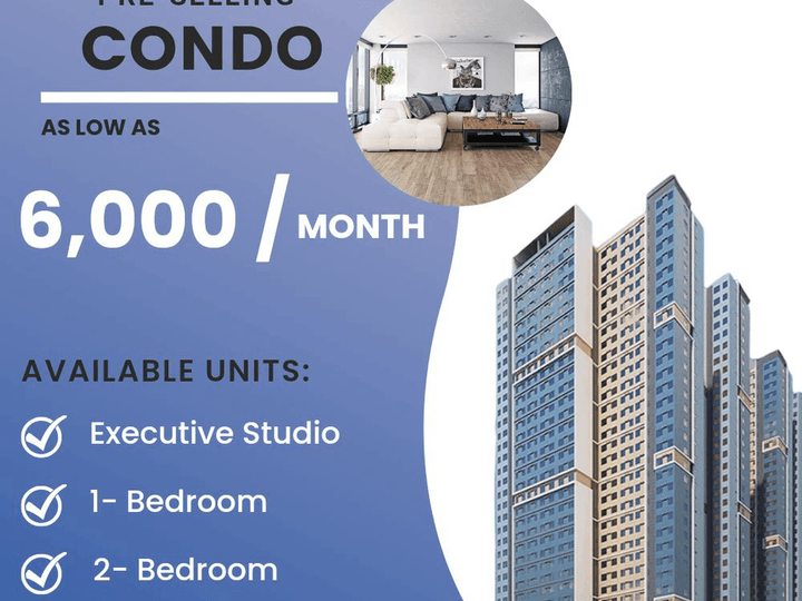 No downpayment Pre-selling condo Pasig-Cainta studio -1bedroom condo