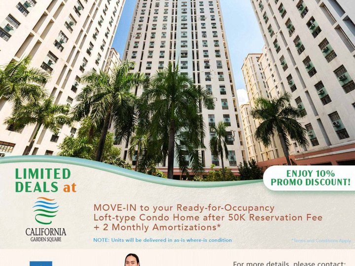 10% PROMO DISCOUNT - RFO LOFT TYPE Unit in Highway Hills Mandaluyong