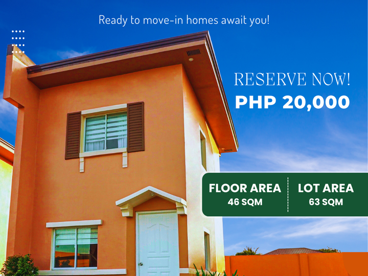 Ready to Move-in Home in Camella Pili