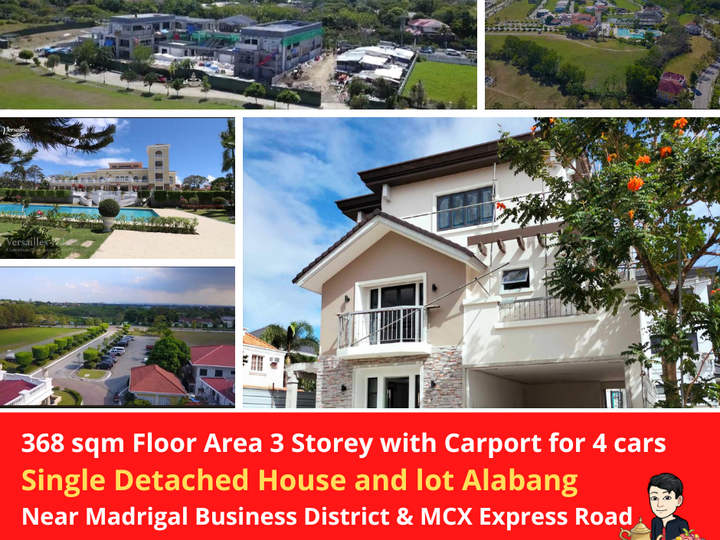 368 sqm Floor Area  Ready For Occupancy Single Detached House and lot Alabang