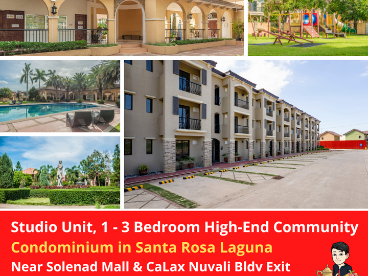 Ready For Occupancy Condominium in Santa Rosa Laguna Studio Unit, 1 - 3 Bedroom High-End Community