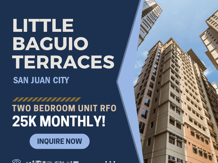 2 Bedroom Unit 30sqm Condo For Sale in San Juan City