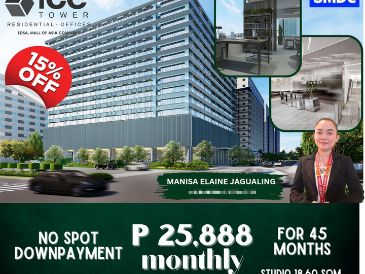 18.60 sqm Studio Office Condominium For Sale in Pasay Metro Manila