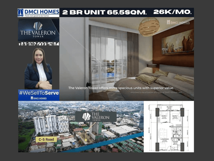 2 BEDROOM UNIT FOR SALE IN C5,BGRY.UGONG PASIG CITY BY DMCI HOMES.