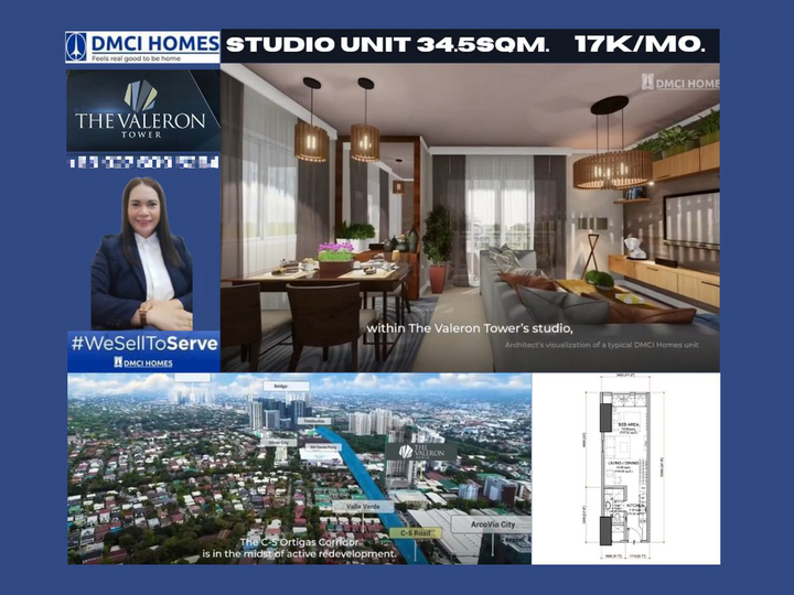 AFFORDABLE STUDIO UNIT 34.5SQM BY DMCI HOMES IN PASIG CITY