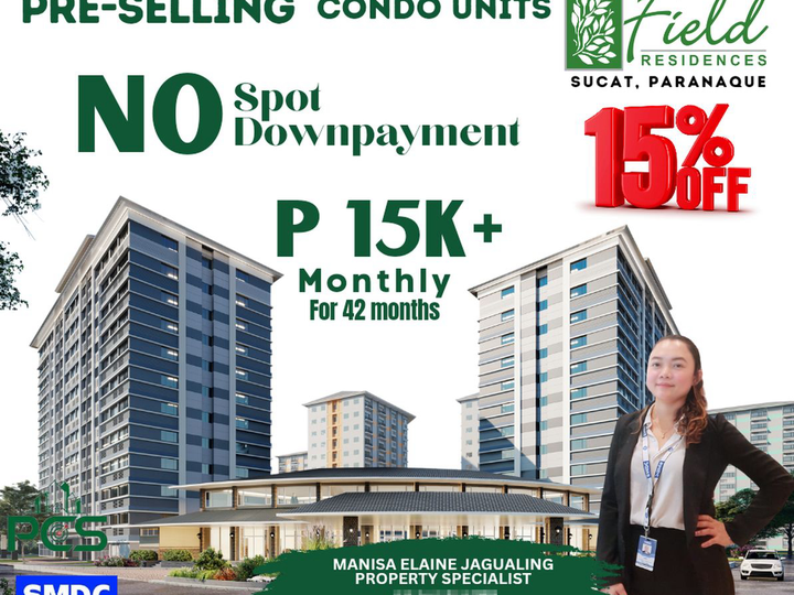 24.80 sqm 1-bedroom Condo For Sale in Paranaque Metro Manila