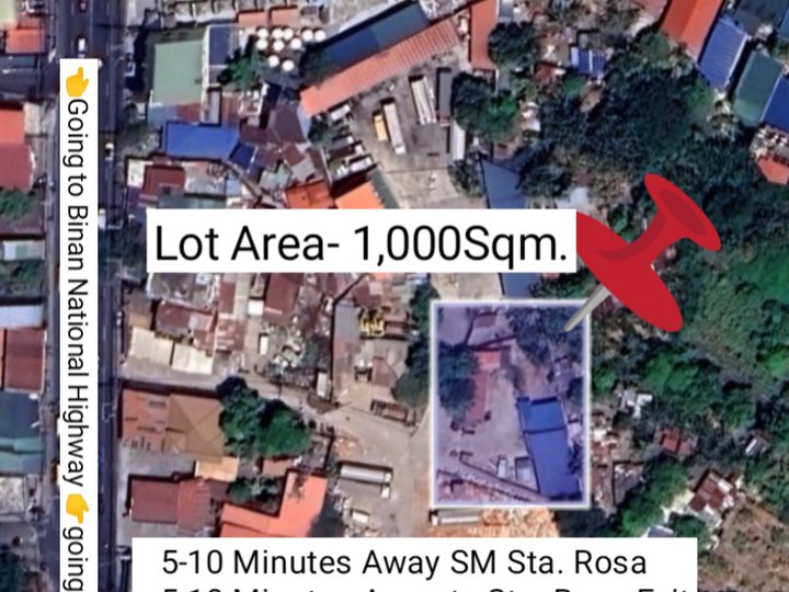 1,000 sqm Industrial Lot For Sale in Santa Rosa Laguna