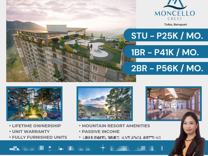 DMCI Condo for Sale in Baguio near Benguet Preselling Moncello Crest 2 Bedroom