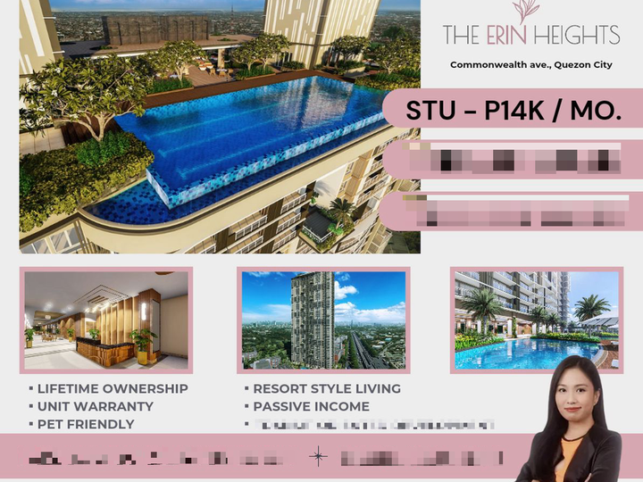 DMCI Condo for Sale in Commonwealth Quezon city Preselling The Erin Heights 2 Bedroom