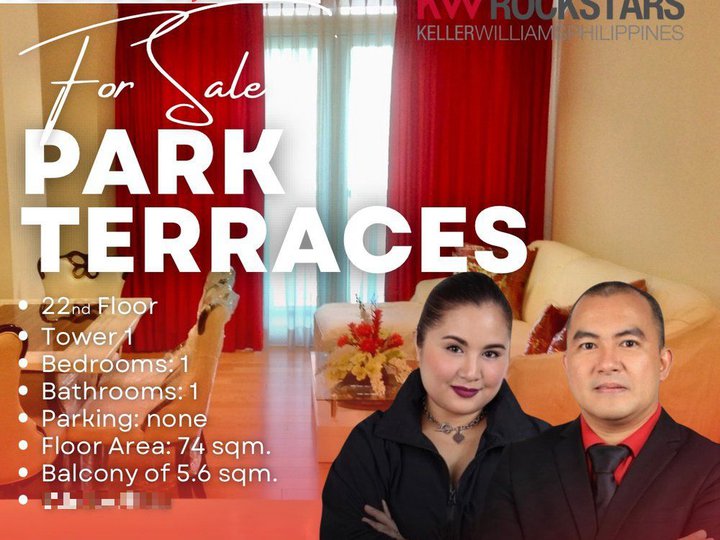 Spacious Fully Furnished 1-Bedroom Unit For Sale at Park Terraces near Glorietta Mall Ayala Center