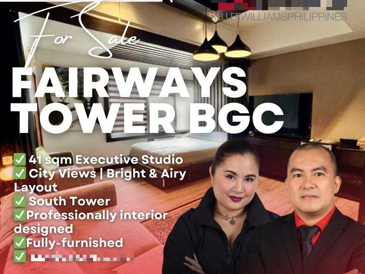 Stylish and Chic 41.00 sqm Studio Condo For Sale in Fairways Tower BGC Taguig
