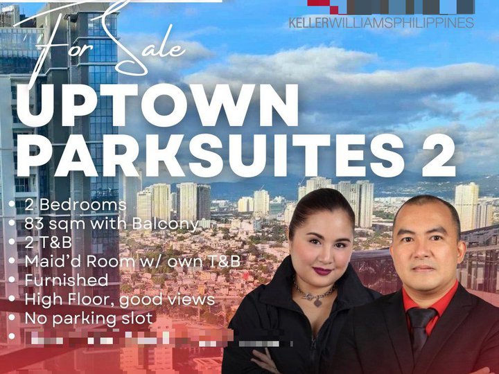 Pre-Owned 83.00 sqm 2-bedroom Condo For Sale in Uptown Parksuites 2 BGC Taguig