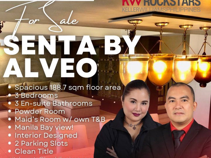Elegant 3 Bedroom Bi-Level Designer Penthouse Unit For Sale at Senta Legaspi Village Makati