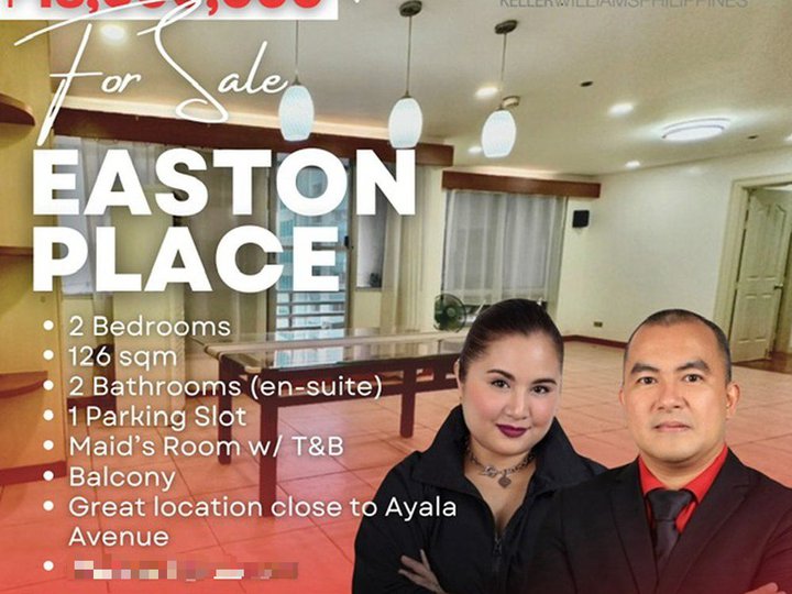 126.00 sqm 2-bedroom Condo For Sale in Easton Place Salcedo Village