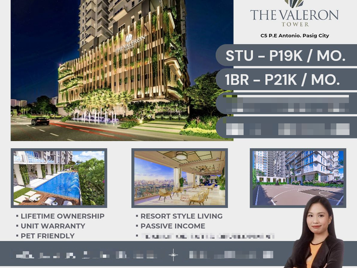 DMCI The Valeron Tower 2 Bedroom Preselling Condo For Sale in Pasig near Tiendesitas