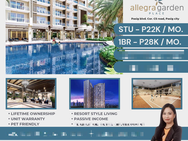 Studio Unit Condo For Sale in C5 Pasig DMCI Preselling near Taguig Allegra