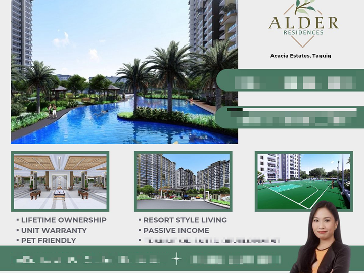 DMCI Alder Residences RFO 2 Bedroom Condo For Sale in Acacia Estates Taguig