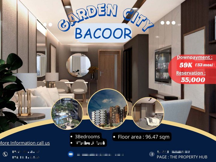 96.47 sqm 3BR condominium units in Bacoor City