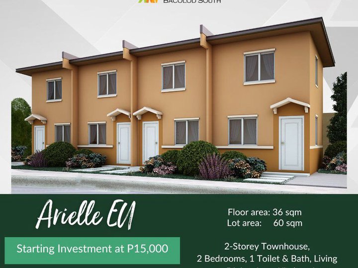 2-bedroom 36sqm End unit Townhouse For Sale in Bacolod City